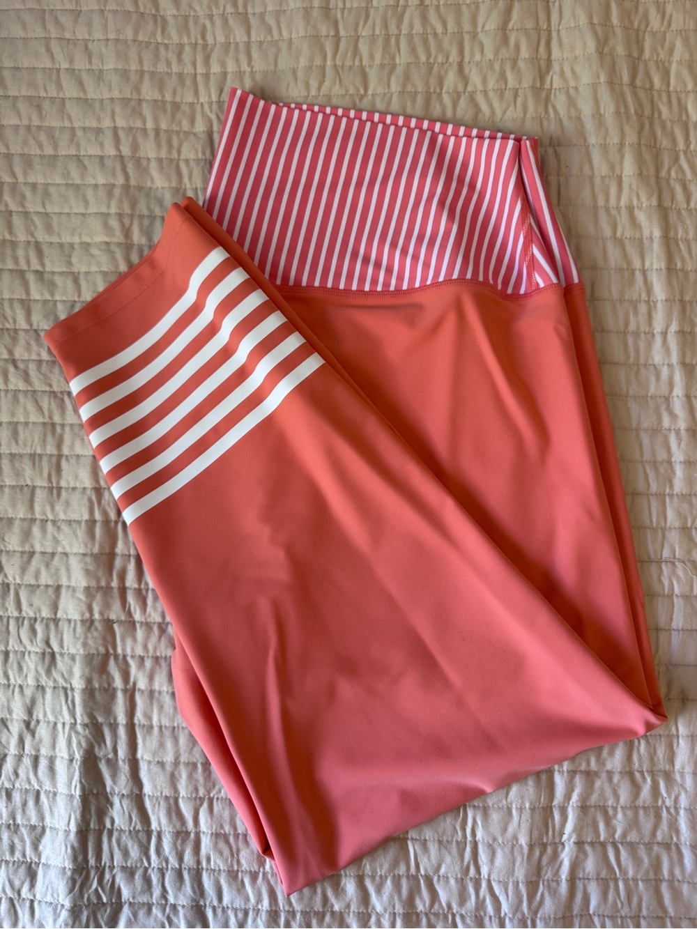 Addison Bay x Nuuly High-Rise Coral Active Leggings - Plus Size - 1X - SEE SET! - Picture 5 of 11